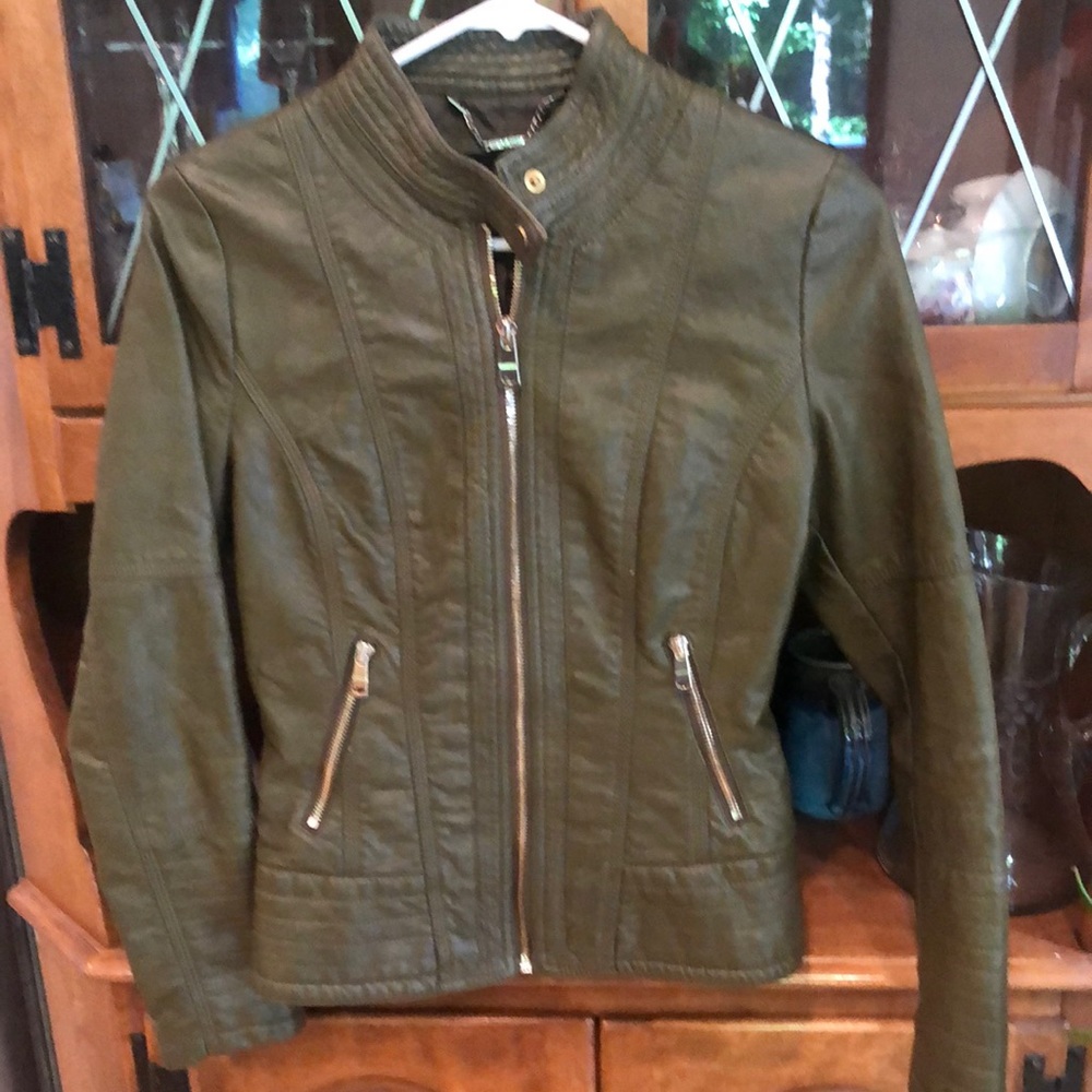 XS LA Coalition faux leather jacket